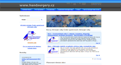 Desktop Screenshot of handsurgery.cz