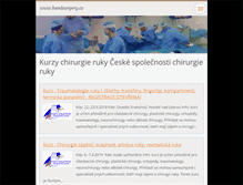 Tablet Screenshot of handsurgery.cz